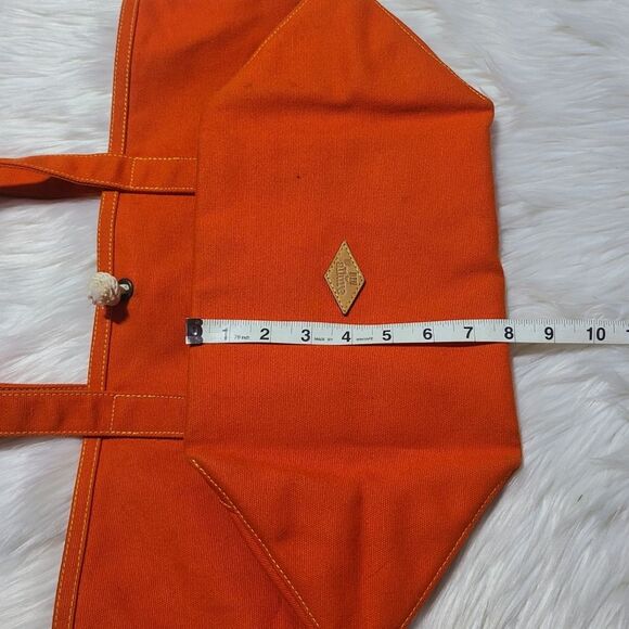 MZ Wallace|Rare Orange Canvas Tote Bag - Picture 7 of 8